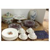 Group assorted glass & china
