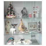 Group of assorted porcelain & pottery, etc figures