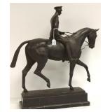 Signed W. Fritsch bronze on marble base-