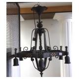 Antique 6-light Arts & Crafts fixture with