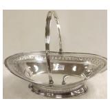 Early Sheffied pierced basket with handle