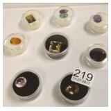9 investor grade faceted gemstones