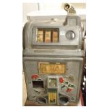 Pace 5 cent poinsettia slot machine (as is,