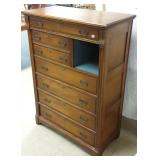 Antique oak highboy