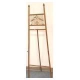 Antique oak stick & ball easel