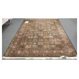 Handmade silk rug approx. 6