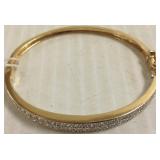 14K bangle bracelet set with 56 diamonds 1.68 cwt