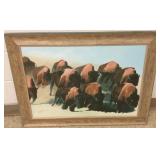 Framed signed Burzynski 