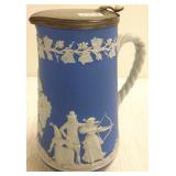 Early tankard with lady archer decor