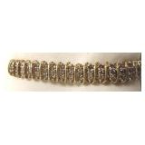 10k gold & diamond tennis bracelet 16.28g
