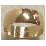 Victorian 18k wide band 4.9g