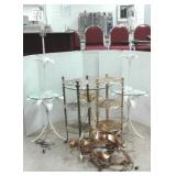 5 pieces of gilt metal, etc. small furniture &