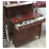 Small mahogany server