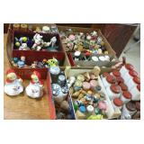 Large group of salt & pepper shakers- Rosemeade,