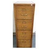 4-drawer oak Shaw- Walker file cabinet
