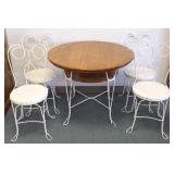 Ice cream table & 4 chairs