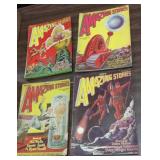 4 early Amazing Stories magazines - 2- 1927;