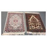 2 handmade oriental rugs approx. 2