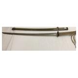 Japanese sword with scabbard