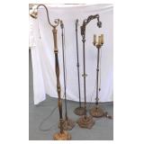 5 art deco etc. floor lamps