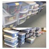 Large group of cotton quilting fabric in many