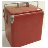 Small metal Coca Cola cooler