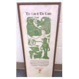 Framed 1 of 50 copies of "The Lion & The Lamb"