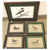 Framed signed Sherm Pehrson wood duck