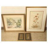 4 mid-century paintings including signed Edward