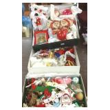 Group assorted Christmas ornaments, etc- some