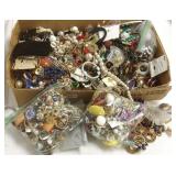 Large group costume jewelry & findings, etc