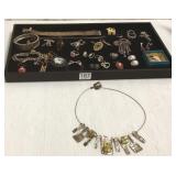 Group vintage sterling, etc jewelry