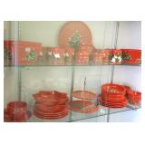 Group Waechtersbach Christmas dinnerware &