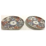 2- 9" antique oriental plates
