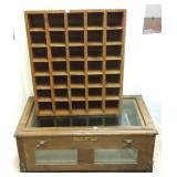 Makomb chicken incubator & 35 compartment wood