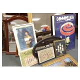 Large group framed mirrors, posters, Boy Scout