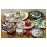 Group including hand painted china, etc including