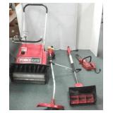 4 Toro power tools including snow blowers, etc