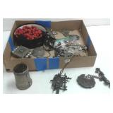 Group silver, etc tribal jewelry including