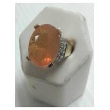 (R) Laura Ramsey 18k gold ring set with large