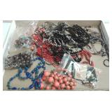 Group of assorted bead necklaces