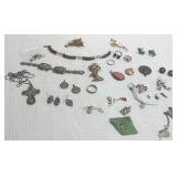 Group of assorted antique & vintage jewelry