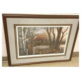 Framed signed & numbered 5/960 Redlin print-