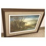 Framed signed & numbered Redlin print 89/240