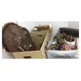 Group of hunting items including calls, trail