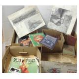 Group including vintage mags, children