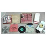 Group including Thorens discs, GNRR cards, Tru-