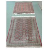 2 handmade oriental rugs approx. 4