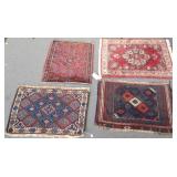 4 small vintage, etc oriental rugs approx 2