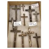 10 antique crucifixes